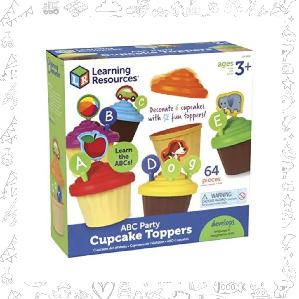 ABC party cupcakes