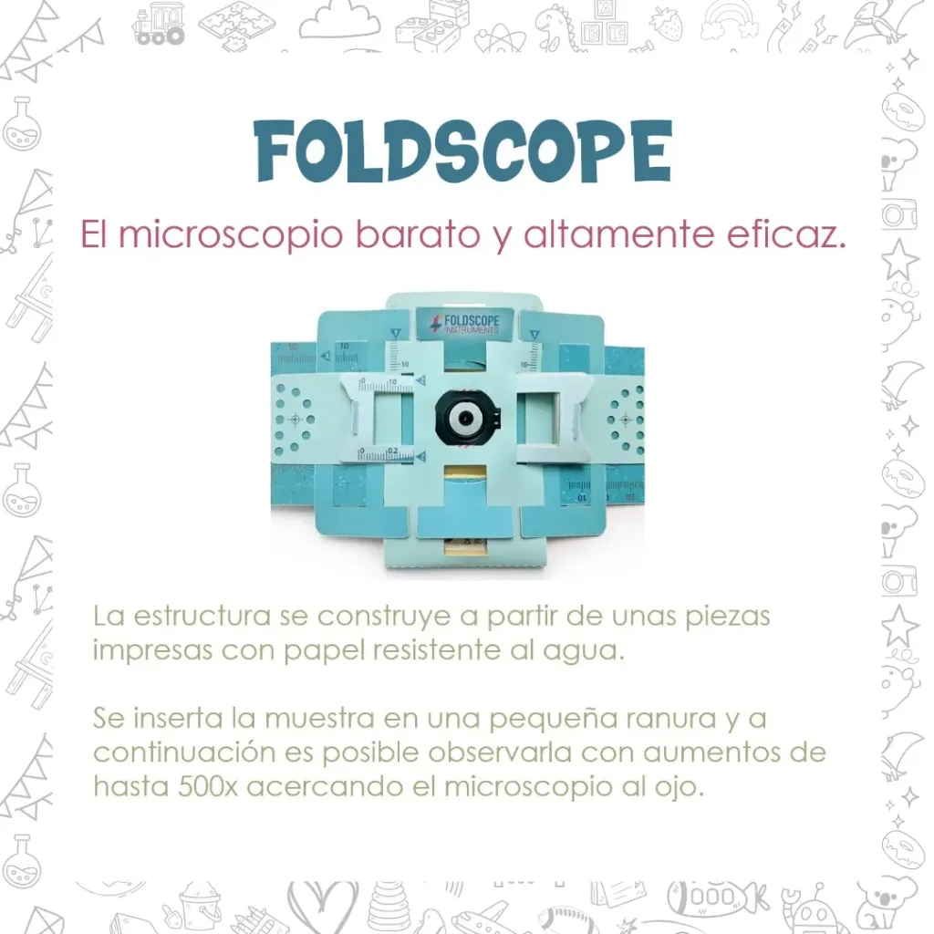 Foldscope. Microscopio portatil