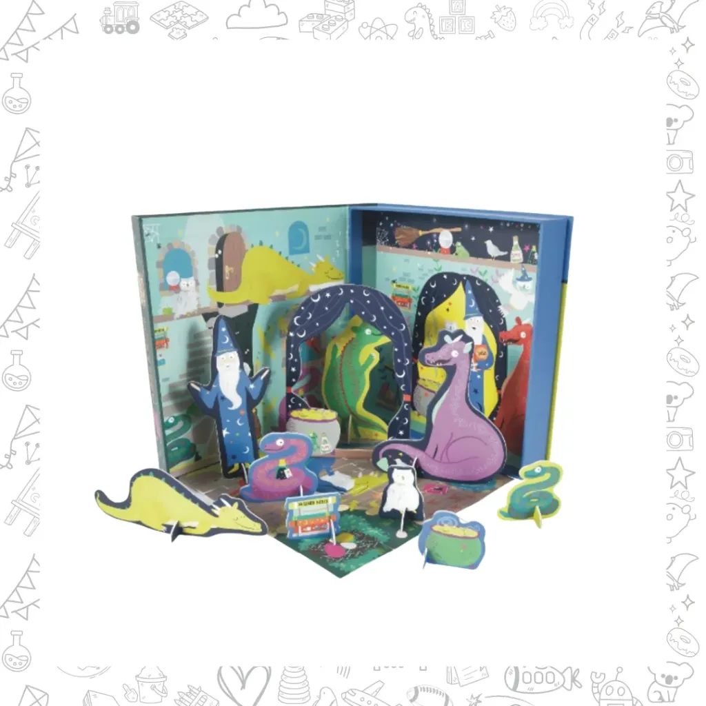 juego escena con puzzle WIZARD