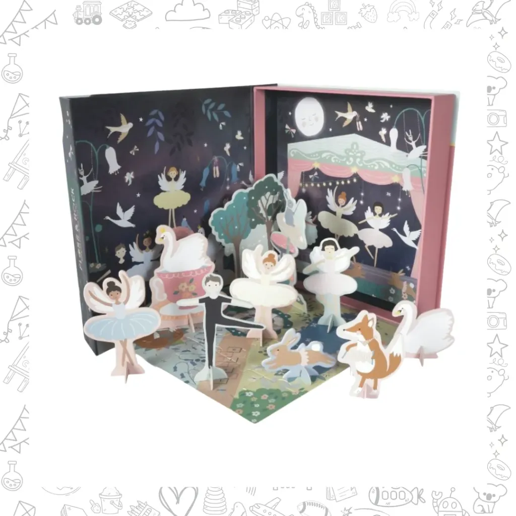 juego escena con puzzle BALLET