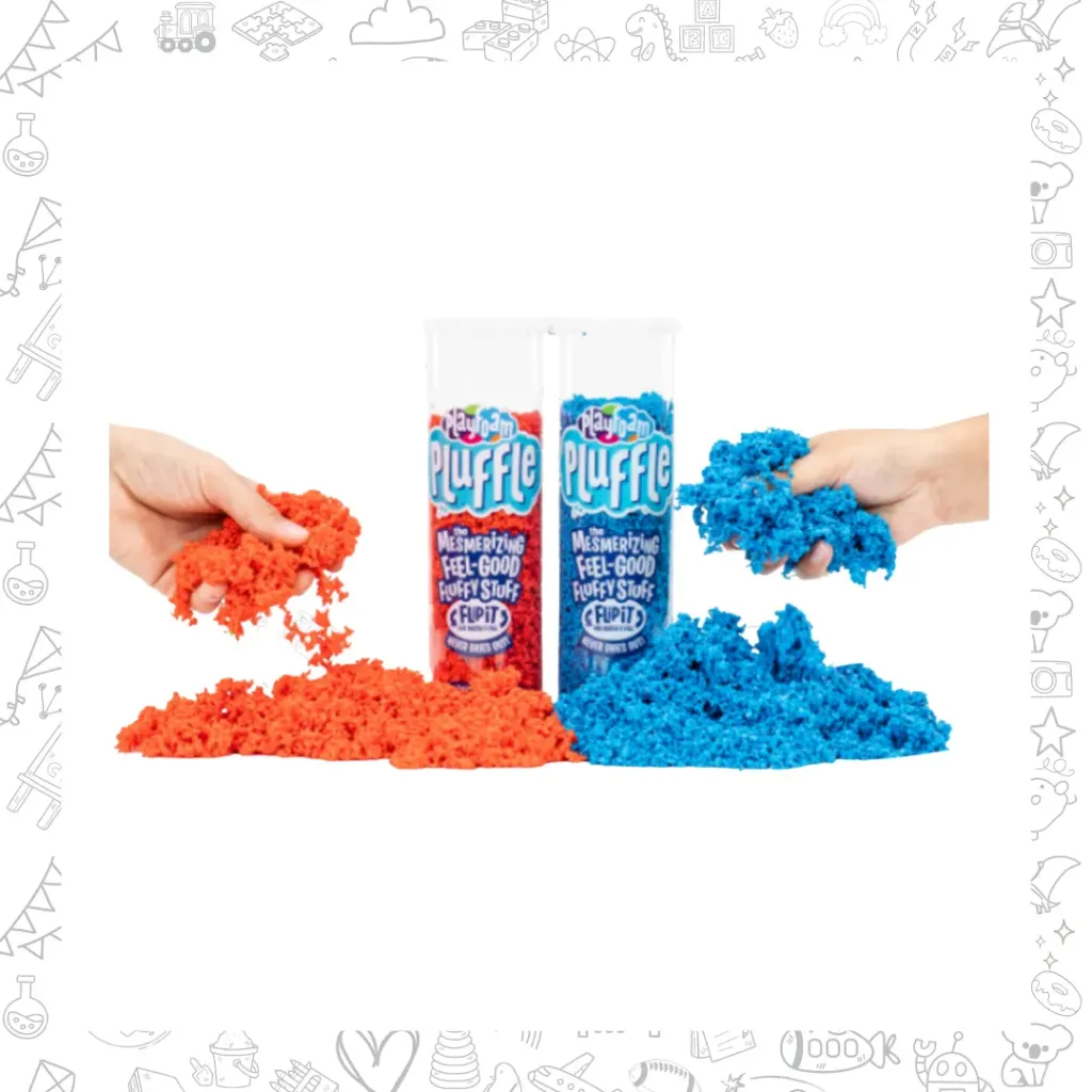Play foam puffle duo naranja-azul 