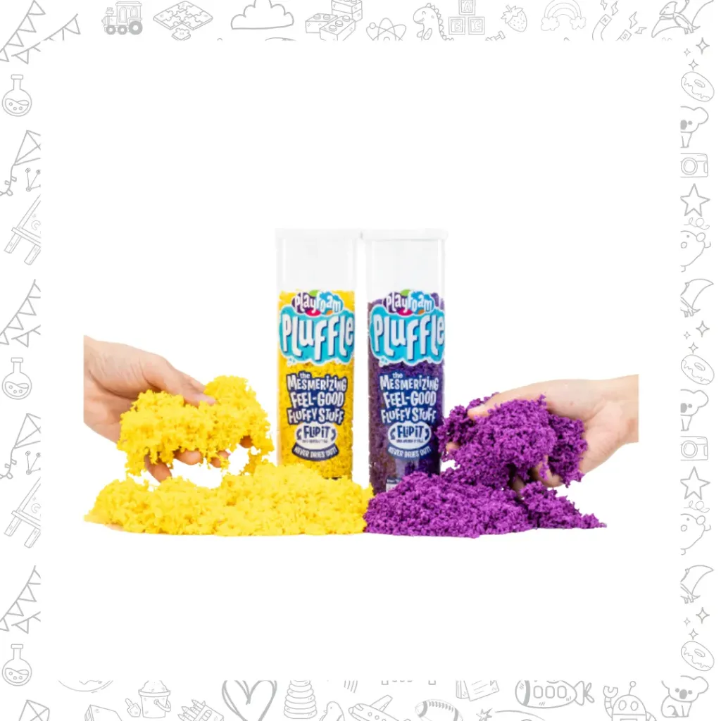 Play foam puffle duo amarillo- morado