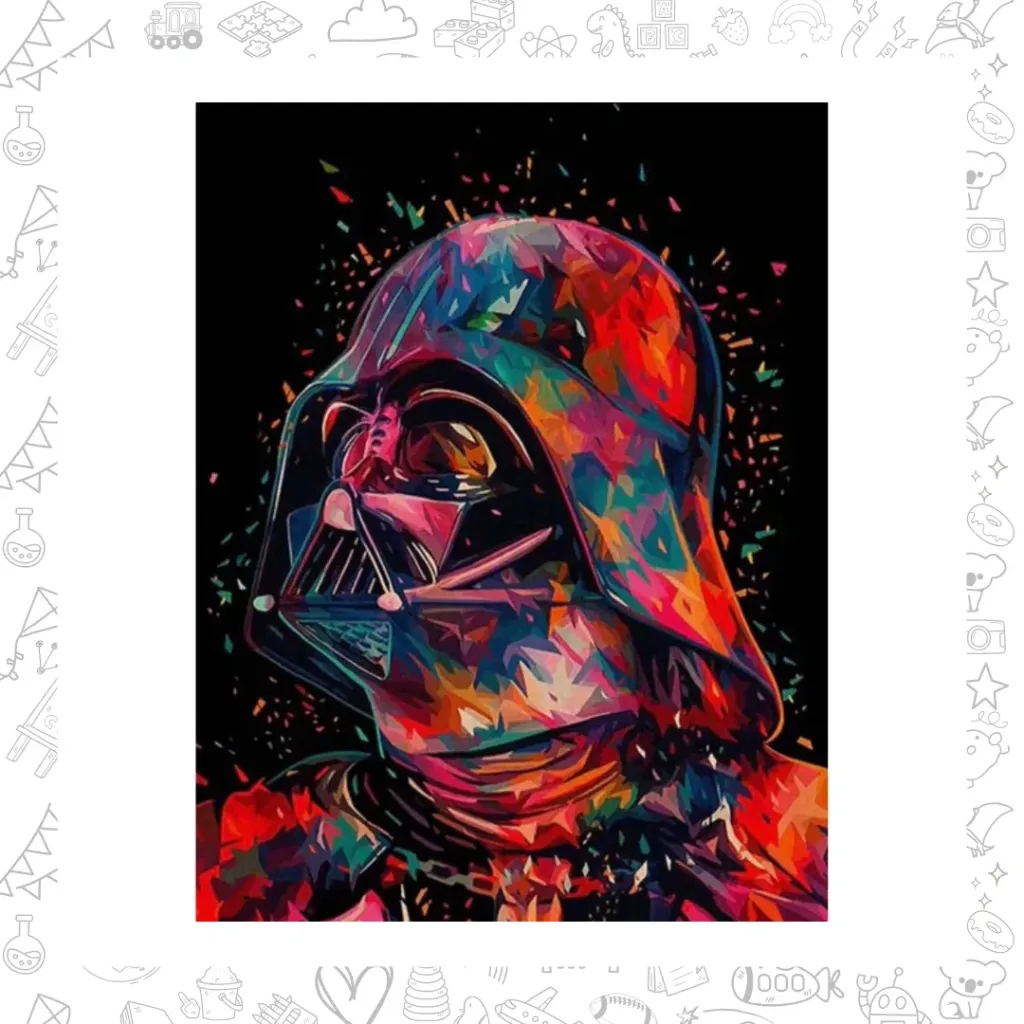 Darth Vader. pinta por número