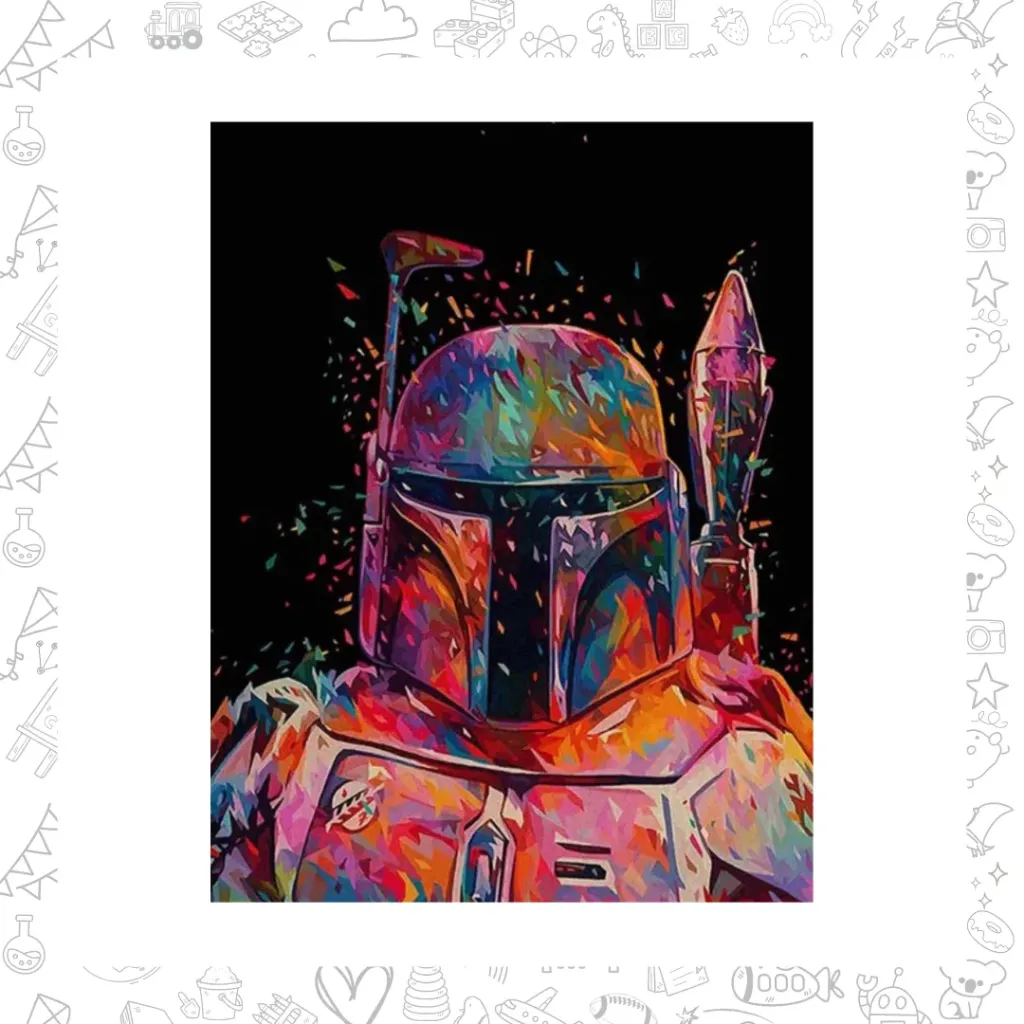 Boba Fett. pinta por número