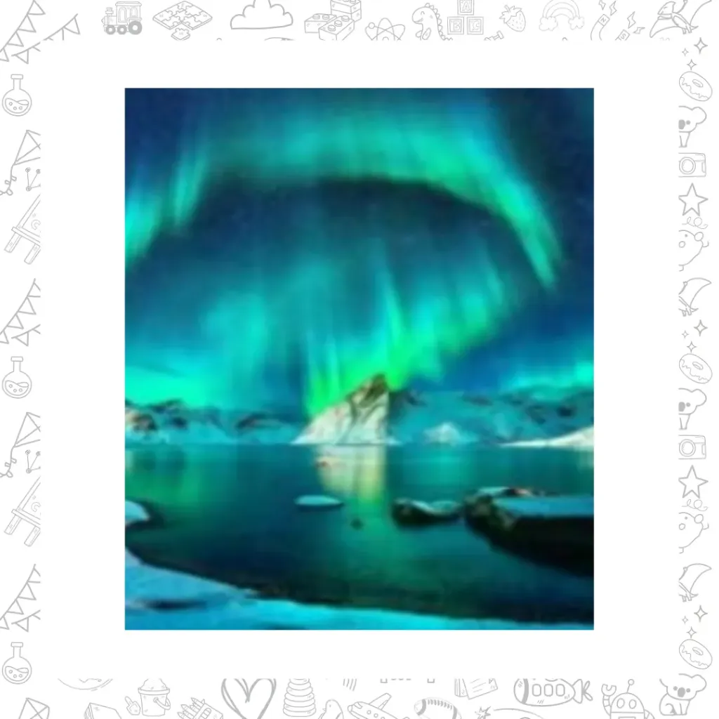 Aurora Boreal. pinta por número