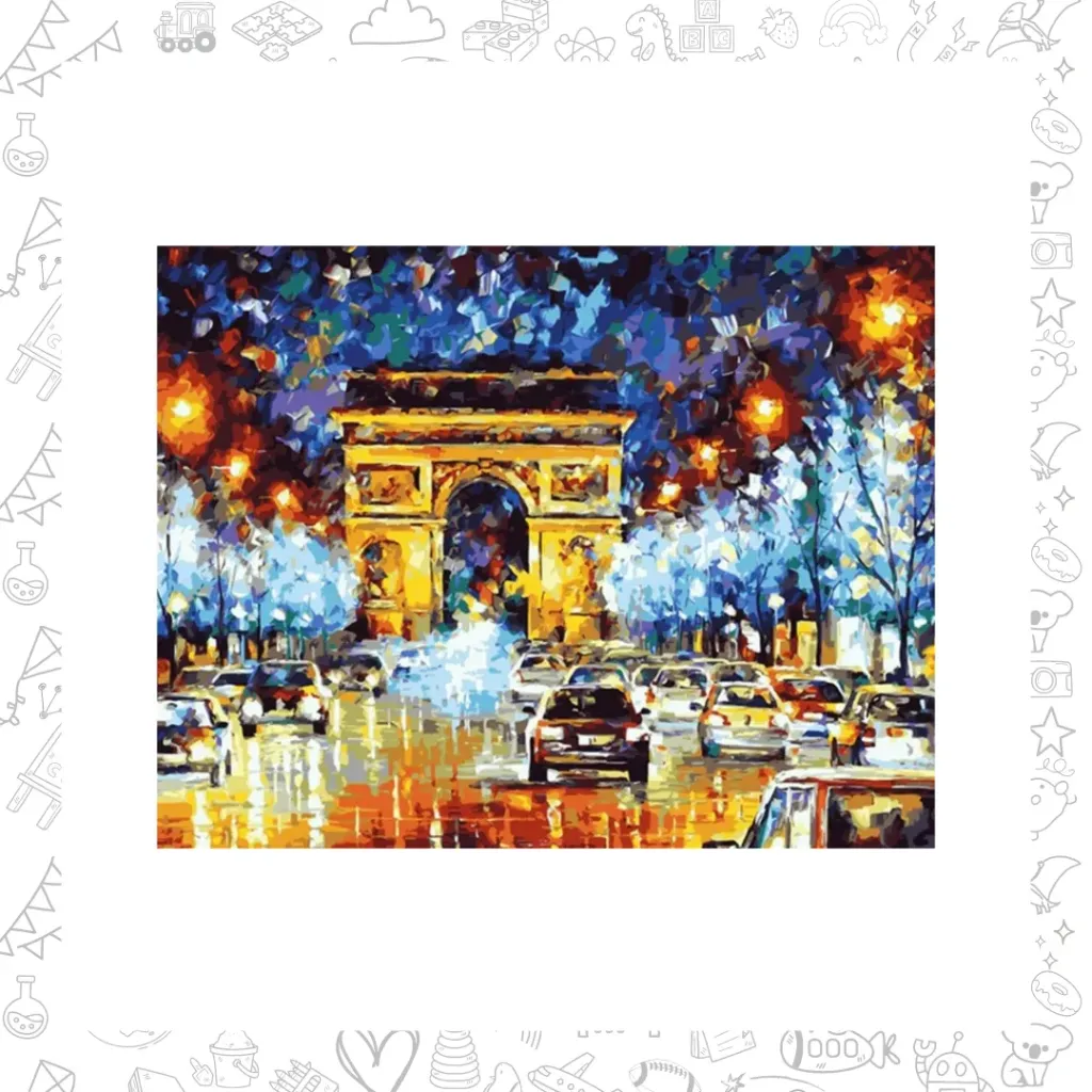 Arco del triunfo. pinta por número