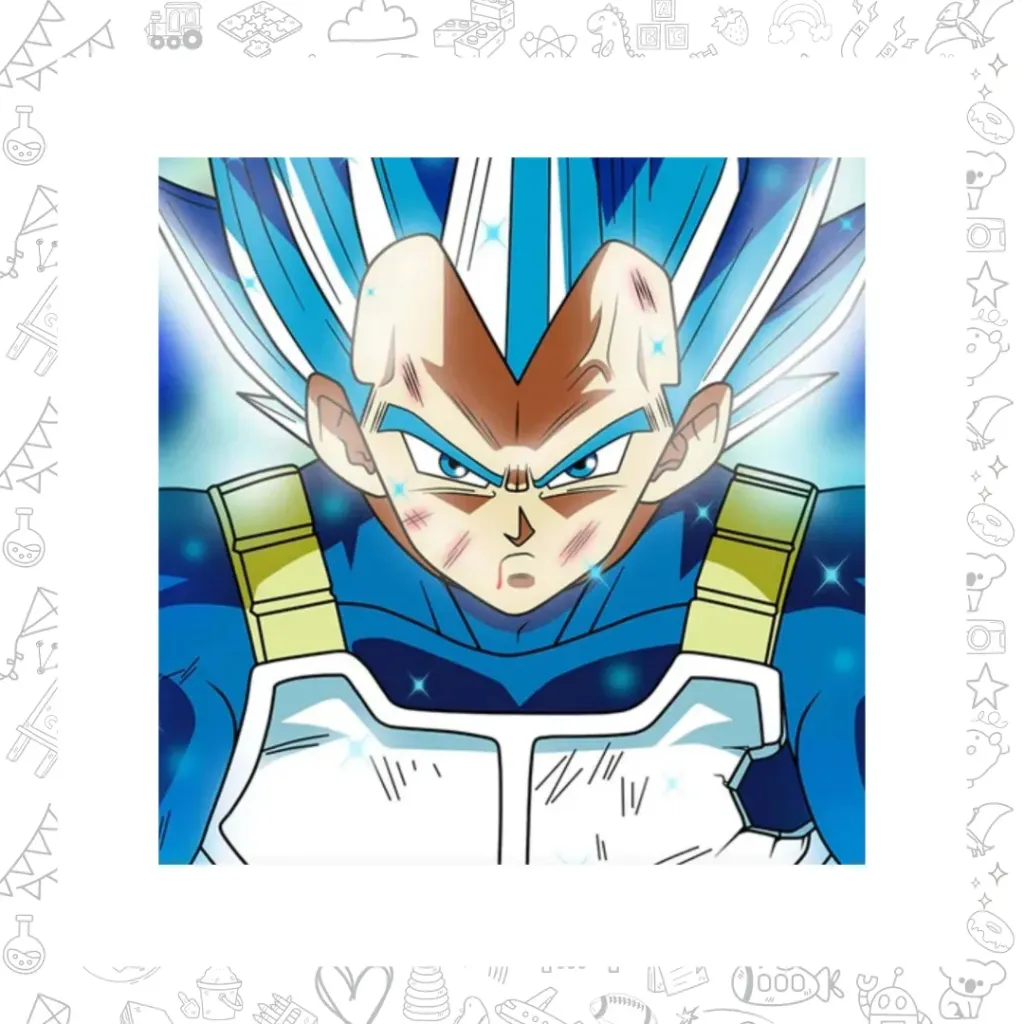 Vegeta. pinta por número