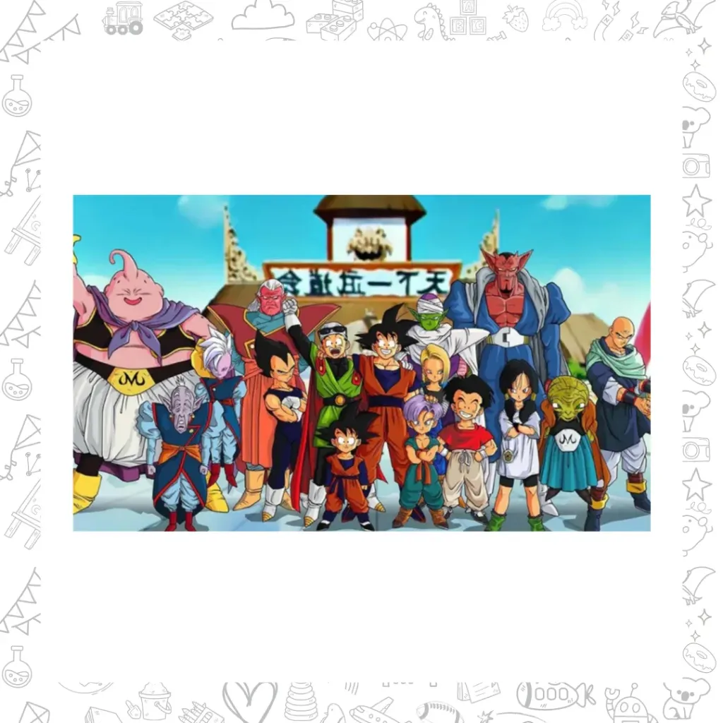 Dragon ball. pinta por número