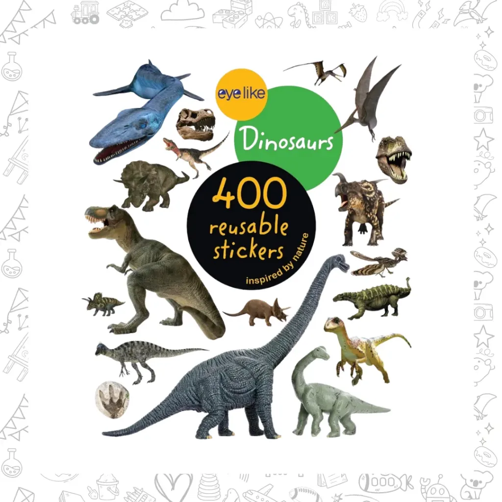 Dinosaurus 400 reusable stickers